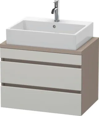Duravit DuraStyle Konsolenwaschtischunterbau wandhängend Betongrau & Basalt Matt 700x478x512 mm - DS DS530600743