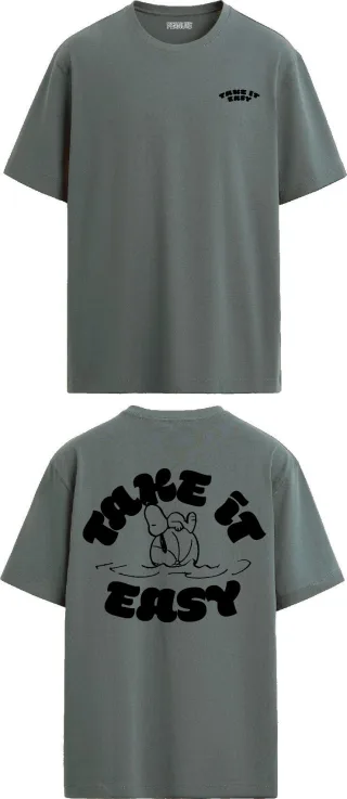ONLY&SONS - ONSPEANUTS BACK LIFE OVZ SS LIC TEE CS Castor Gray - Gr. - S