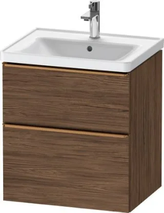 Duravit D-Neo Waschtischunterbau wandhängend Nussbaum dunkel Matt 584x452x625 mm - DE4359004210000 DE4359004210000