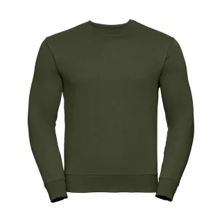 Russell - Sweatshirt für Herren angesetzte Ärmel (Oliv)