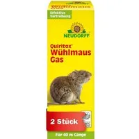 Neudorff Vergrämungsmittel Quiritox WühlmausGas Wühlmaus und Maulwurf einfach vertreiben, 2-St.
