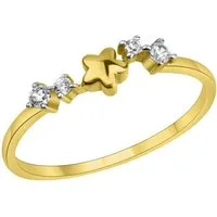 Fascination by Ellen K. Fingerring 375/- Gelbgold bicolor Zirkonia