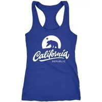 Neverless Tanktop Damen Tank-Top California Republic Bear Kalifornien Bär Sommer