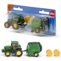 SIEPER Modelltraktor siku John Deere 7530 mit Ballenpresse 990