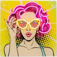 Kare Design Glasbild Beauty LED 39x39cm