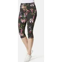 STOOKER WOMEN 7/8-Hose Print Capri Skinny Fit Jeans Skinny Fit Capri Pants Wash Magic Shape Effekt für Damen