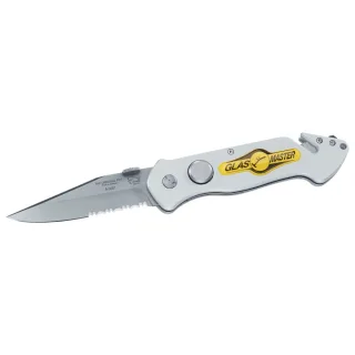 Glas-Master Rettungsmesser PRT-I , Klingenform:Standard, Farbe:silber