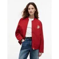 Tommy Hilfiger Bomberjacke COTTON BOMBER Baumwollmischung, mit Logostickerei