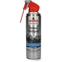 NIGRIN Silikonöl Hybrid Silikon-Spray 500ml Gleitmittel Spray-Dose, Trennmittel Schmiermittel Pflege Silikon-Gleitspray Trenn-Spray