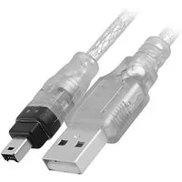 Bolwins P95 1,5m USB 2.0 zu IEEE 1394 4Pol Stecker Firewire Sync Kabel Adapter USB-Kabel, USB 2.0 Typ-A Stecker, IEEE 1394 FireWire Stecker, 4-polig (150 cm), USB-2.0-auf-IEEE-1394-FireWire-Sync-Kabel