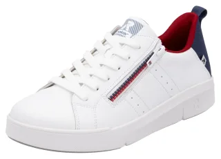 RIEKER Sport Sneaker Schnürung und Reißverschluss, Freizeitschuh, Halbschuh, Schnürschuh