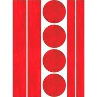 Hermann Schütz Aufkleber Aufkleber Holografie-Leucht-Reflektoren 210 x 140 mm rot
