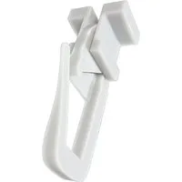 dekondo Gardinengleiter Duo X-Gleiter / Universalgleiter / Faltengleiter, mit drehbarem Kopf für 4 mm "oder" 6 mm breite Laufnut/Profilschlitz Ihrer Gardinenschiene, (50-St), mit verschließbaren Faltenlegehaken