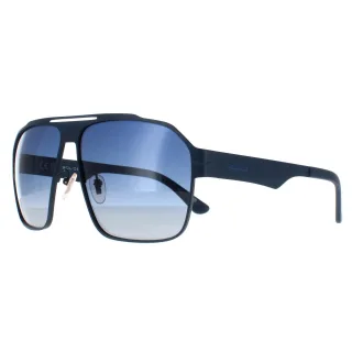 Polizei Pilotenbrille Herren Matte Blau Blauverlauf SPLL08 Summit 1