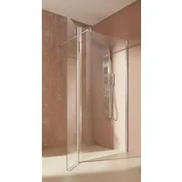 welltime Walk-in-Dusche Mailand, Einscheibensicherheitsglas, in 3 verschiedenen Breiten (90,100, 120cm), 6mm Sicherheitsglas