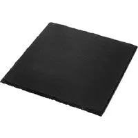 Dragimex Getränkeuntersetzer Schieferplatte 20 x 20cm, Deko Untersetzer Naturschiefer Gebrochen