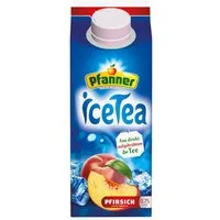 Pfanner Tee, Pfanner Ice Tea Pfirsich Eistee Schwarzteegetränk Packung 750ml