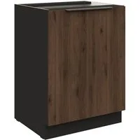 Küchen-Preisbombe Unterschrank 60 cm Küche MONZA Okapi Nußbaum Küchenzeile Küchenblock Einbauküche