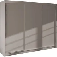 MIRJAN24 Kleiderschrank Derby II Schiebetürenschrank mit Kleiderstange und Fächer, Garderobenschrank