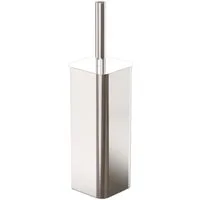 relaxdays Badezimmer-Set WC-Bürstenhalter mit Klobürste Edelstahl, silber