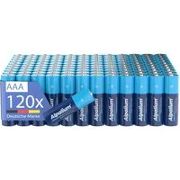 ALPALIUM AAA Batterien R03 Micro - 120 Stück, Alpalium Zink Kohle Batterie, lange Lagerfähigkeit, umweltfreundlich verpackt, Vorratspack