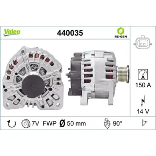 Valeo Lichtmaschine 150A Renault Grand Megane Sc?nic 440035