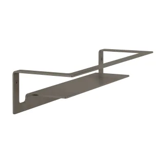 Herzbach design ix pvd wandablage 30 black, Black Steel, 21.820000.1.40 21.820000.1.40
