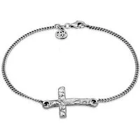 HAZE & GLORY Silberarmband Kreuz Armband, Kreuz