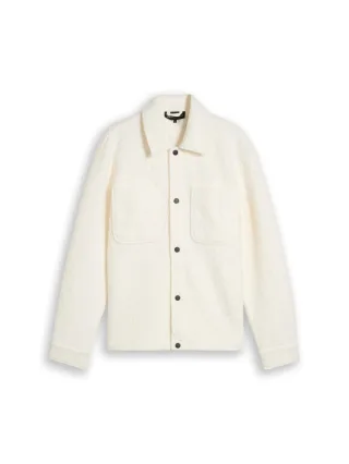 Denim Tom Tailor - Overshirt in Woll-Optik Gardenia White - Gr. - XL