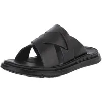 Coolwalk Elegante Herrensandalen aus Leder für den Sommer Sandale (89543910) Flach Sandalen in Schwarz