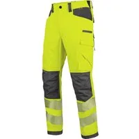 Würth MODYF Arbeitshose Neon EN 20471 2 Profi Bundhose für Herren Professionelle, robuste Bundhose mit Reflexstreifen