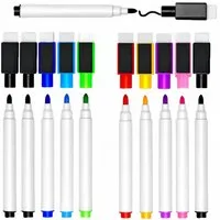 FOUORTUNATE-BEE Whiteboard Marker 10 Whiteboard Marker Magnetisch Feinspitze Abwischbar 8 Farben, (10-tlg), Für Büro, Schule, Zuhause und Planungstafeln vielseitig nutzbar