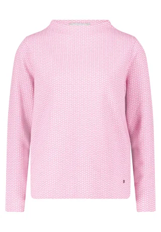Betty & Co - Strukturshirt taupe/rosa - Gr. - XXL