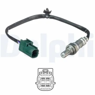 Delphi Lambdasonde nach Katalysator Nissan Almera N16 Primera P11