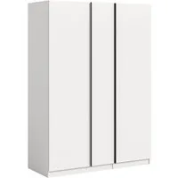 Home affaire Kleiderschrank BENDINGO, Schlafzimmerschrank, Schrank, Garderobenschrank (OTTO BESTSELLER, Garderobe & Schlafzimmer) Breite 130cm, weiß, 3-türig, inkl. 2 Kleiderstangen und 2 Ablageböden