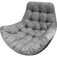Hobbygarden Stuhlkissen Hängesessel Kissen Polster Auflage für Polyrattan Rattan Hängeschaukel, Sitzauflage für Hängekorb Rückenkissen für Hängesitz Indoor & Outdoor