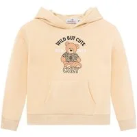 Zwillingsherz Hoodie "Wild But Cute" Mini-Me,mit niedlichem Teddybär und selbstbewusstem Slogan
