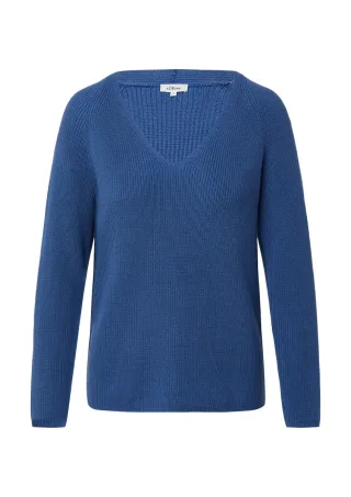 s.Oliver Red Label - Strickpullover blau - Gr. - 44