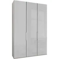 WIEMANN Kleiderschrank Monaco, Made in Germany, edle Glasfront, in verschiedenen Farben, hochwertige Beschlägen inkl. Dämpfung