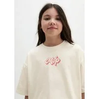 Marc O'Polo T-Shirt kontrastfarbener Rückenprint, relaxed fit, Rundhals