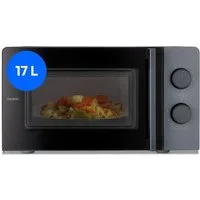 Medion® Mikrowelle MD12211, Netzkabel, 17 l, 5 Mikrowellenstufen, Auftaufunktion, Timerfunktion, kompakt