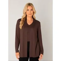Base Level Strickjacke Yayla In elastischem Feinstrick