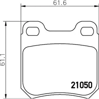 Hella Bremsbel?ge hinten Opel Omega Senator Vectra Saab 9-3 900
