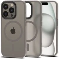 TECH PROTECT Handyhülle MagMat Titan Matt mit Magnetfunktion Kompatibel mit iPhone 15 Pro 6,1, Titanoptik mit integrierter Magnetfunktion für stabilen Zubehörhalt
