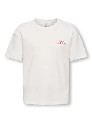 KIDS ONLY - KOGHELEN LIFE S/S LOOSE TEE JRS NOOS Cloud Dancer - Gr. - 152