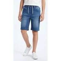 Name It Jeansshorts NKMRYAN JOGGER DNM L SHOR Baumwollmischung, elastisches Bündchen, verstellbar
