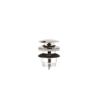 KLUDI-ROTEXA Push-Open-Ablaufgarnitur mit Keramikabdeckung Mattweiß 1047053-00