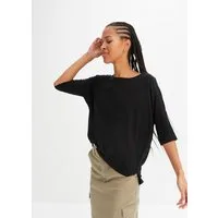 bonprix T-Shirt Oversize-Passform, Halbarm, U-Boot Ausschnitt