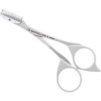 Seki EDGE Augenbrauenschere SS-605, Made in Japan, 53mm, Augenbrauenschere mit Kamm, rechtshändige Trimm-Schere, Edelstahl