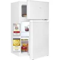 exquisit Kühlschrank KGC590-30-E-040E, 85 cm hoch, 47.5 cm breit, wechselbarer Türanschlag, 4-Sterne-Gefrieren, LED-Beleuchtung